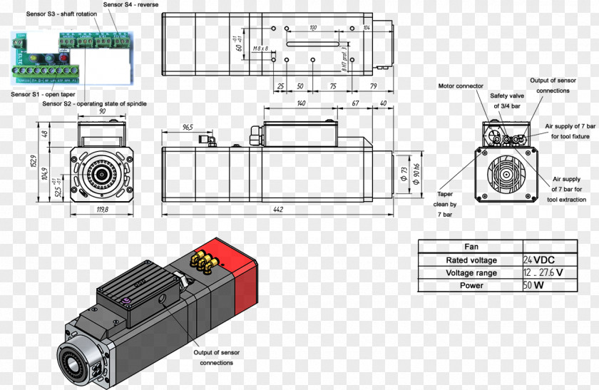 Design Electronic Component Engineering Drawing PNG