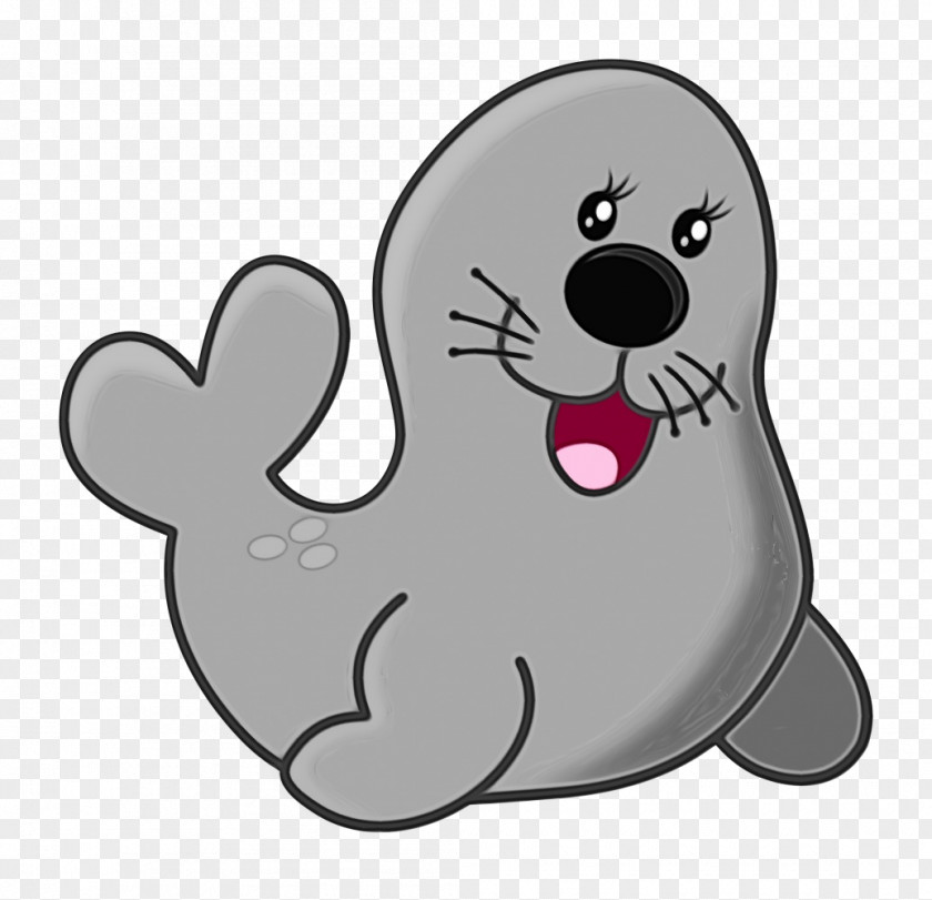 Earless Seal Marine Mammal Cartoon PNG