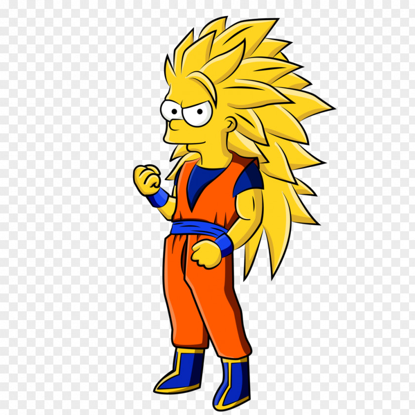 The Simpsons Bart Simpson Goku Vegeta Super Saiya T-shirt PNG