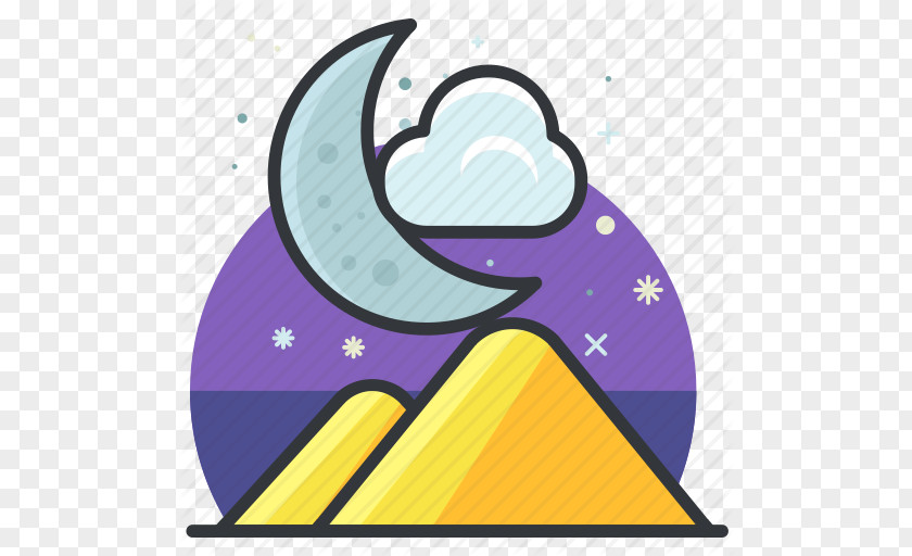 Cartoon Moon Illustration PNG