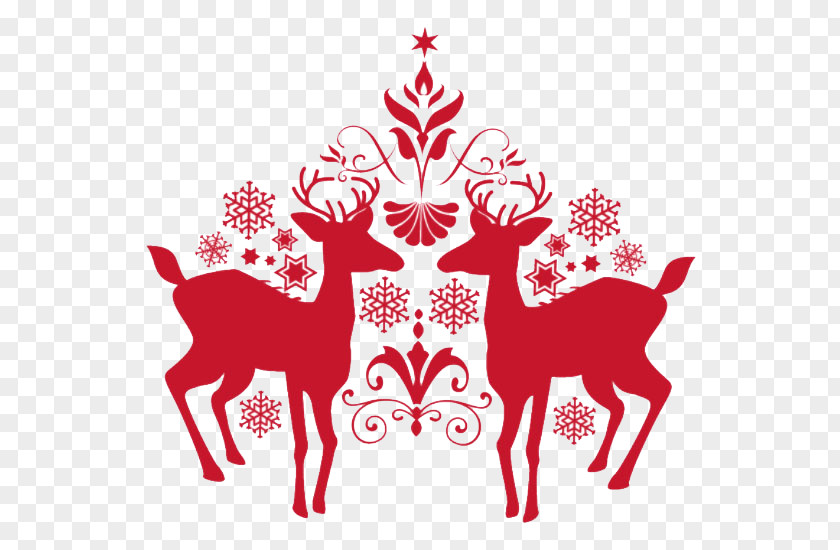 Deer Christmas Santa Claus New Years Day PNG