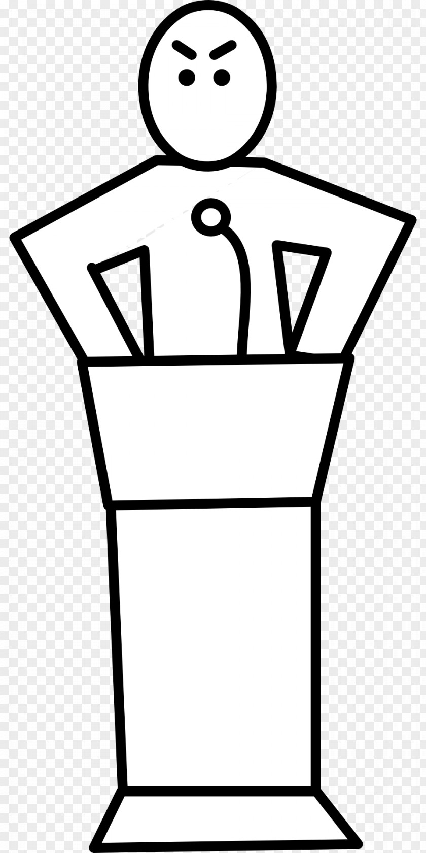 Podium Drawing Person PNG