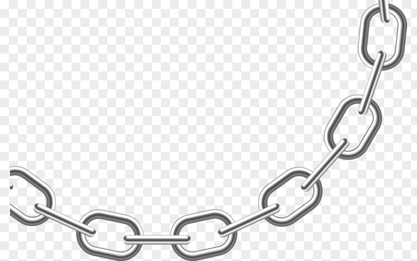 Silver Chains Chain Padlock PNG