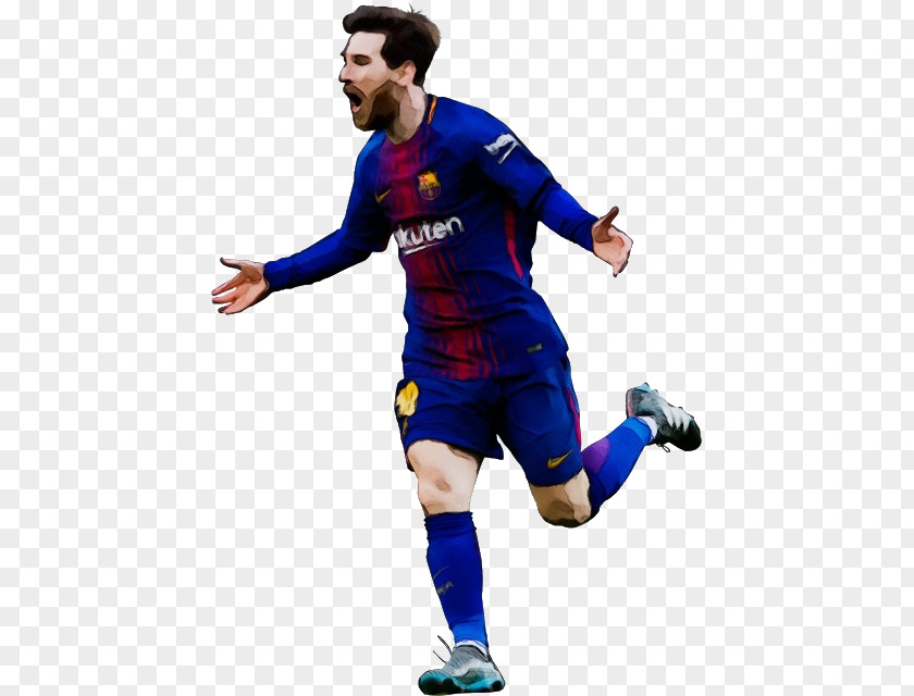 Sleeve Electric Blue Messi Cartoon PNG