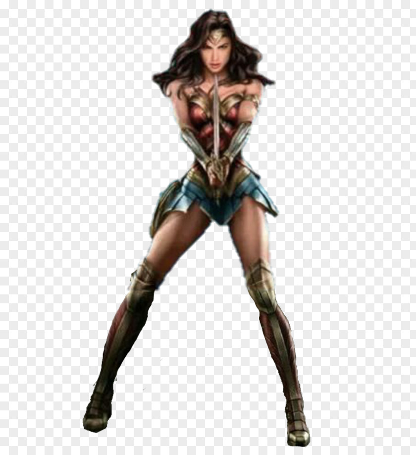 Gal Gadot Diana Prince Ares Cyborg Standee Poster PNG