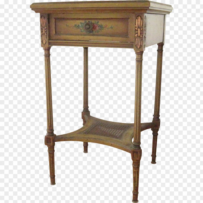 Hand Painted Desk Bedside Tables Chiffonier PNG