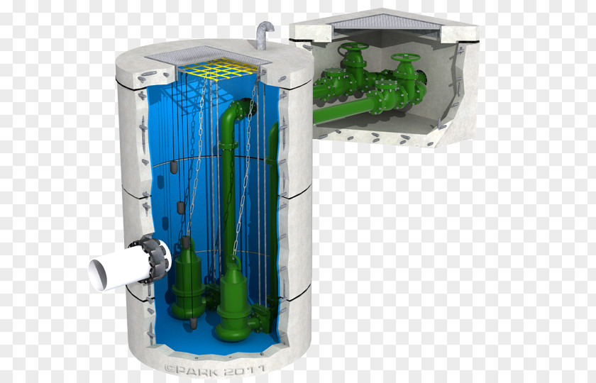 Mechanical Pumping Station Wastewater Sewage Sewerage Septic Tank PNG