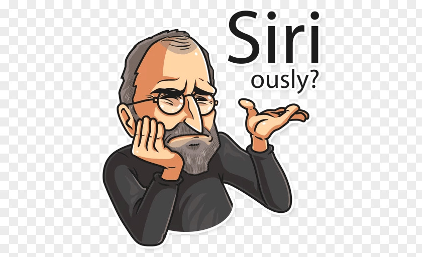 Steve Jobs Sticker Telegram Apple Think Different Text PNG