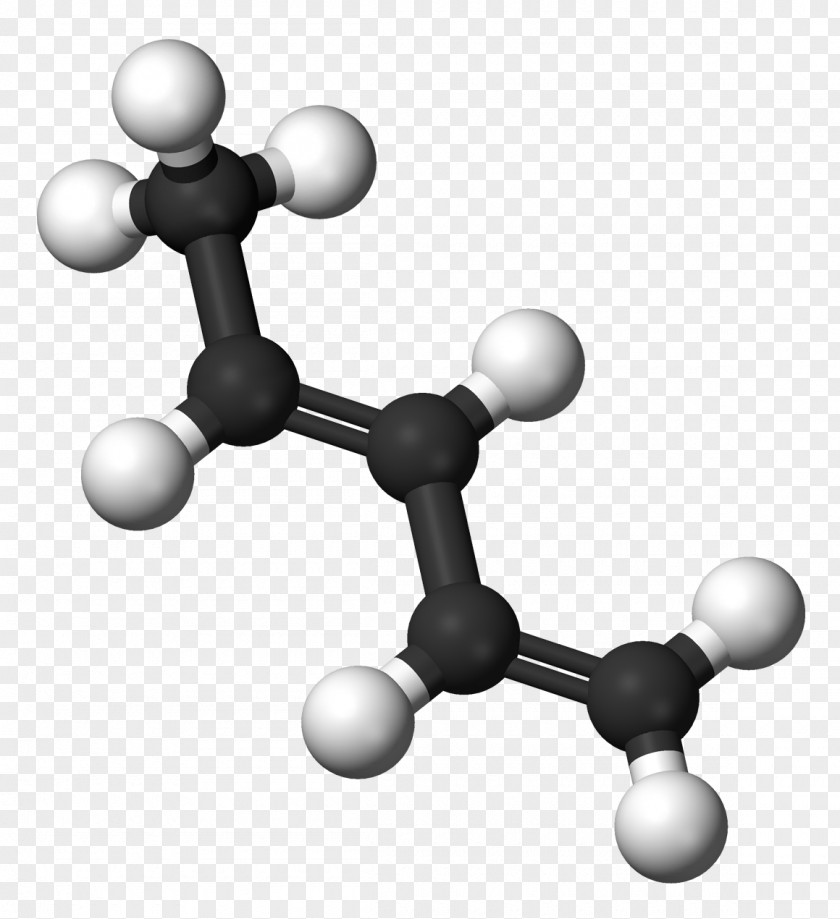 1,3-Butadiene Isoprene Piperylene Butene Molecule PNG