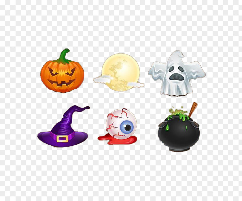 Cartoon Cute Halloween Elements Jack-o'-lantern Clip Art PNG