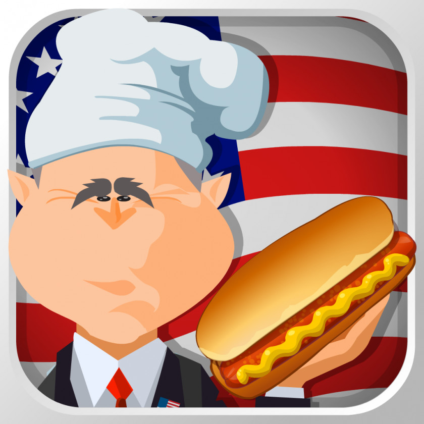 George Bush Cooking Fever Hot Dog Penguin Diner 3D 2 PNG