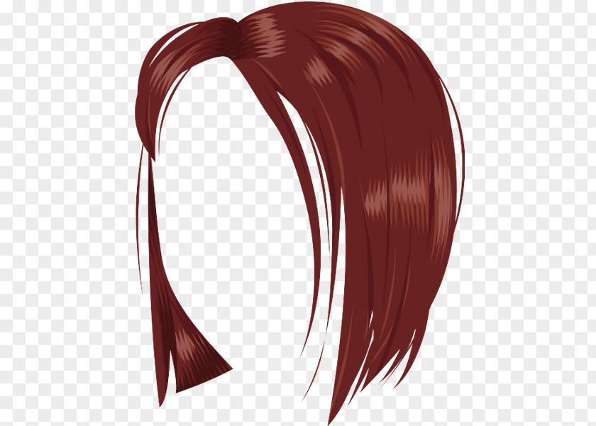 Hair Coloring Wig Capelli Red PNG