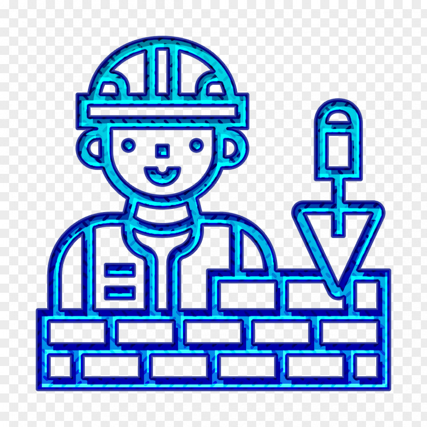 Wall Icon Construction Worker And Tools PNG