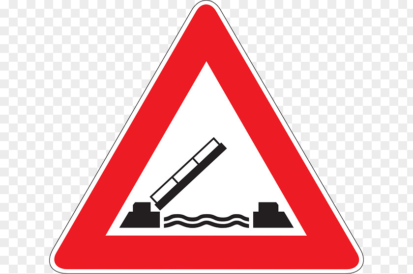 Car On Road Traffic Sign Warning Speed Bump PNG
