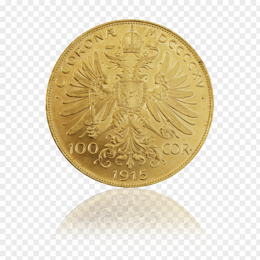 Coin Gold Austro-Hungarian Krone Silver PNG
