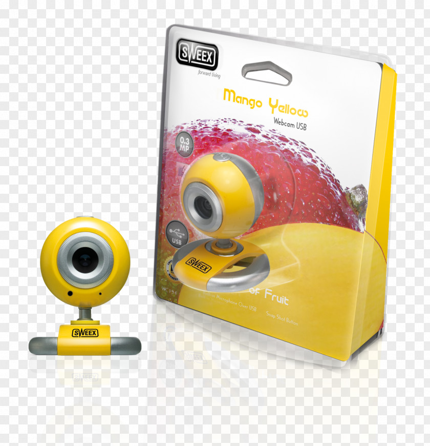 Mango YellowWebcam Sweex USB Webcam PNG