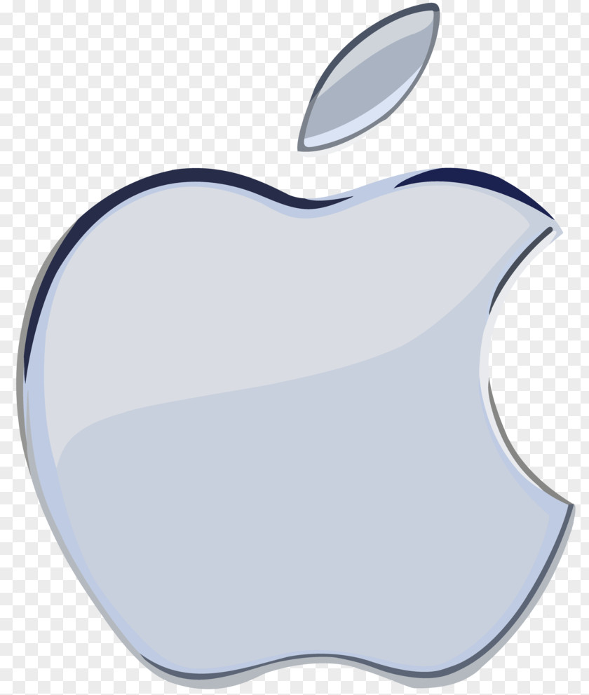 Apple Logo Silver Desktop Wallpaper PNG