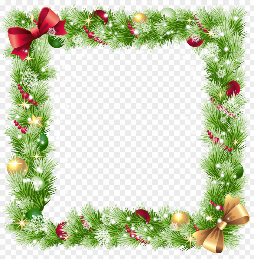 Christmas Borders And Frames Ornament Clip Art PNG