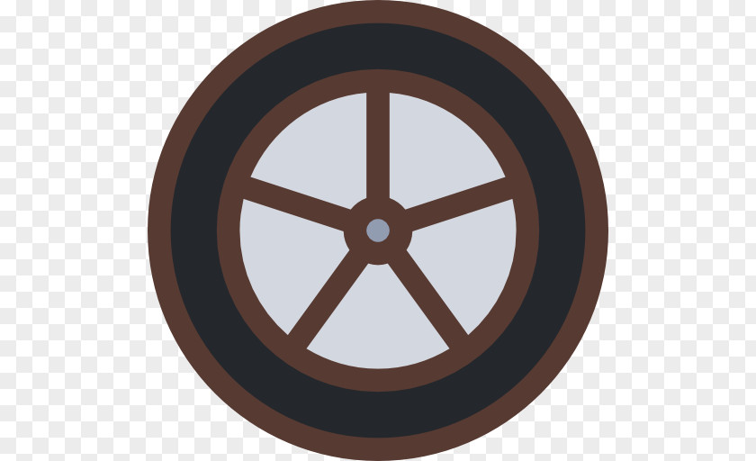 Circle Rim Spoke Wheel PNG