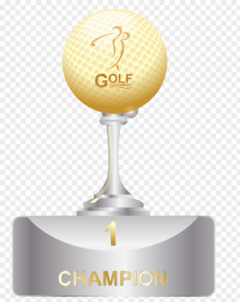 Exquisite Golf Trophy Designer PNG