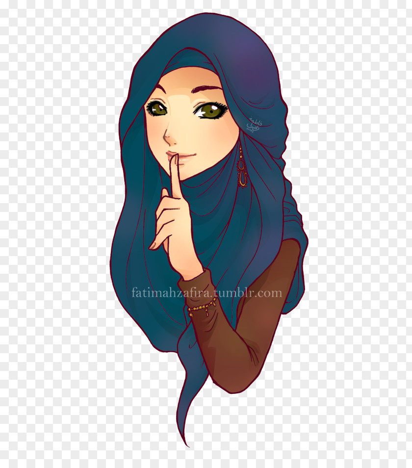 Hijab Islam Muslim Drawing Animation PNG