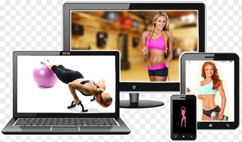 Web Design Personal Trainer Responsive Service Advertising PNG