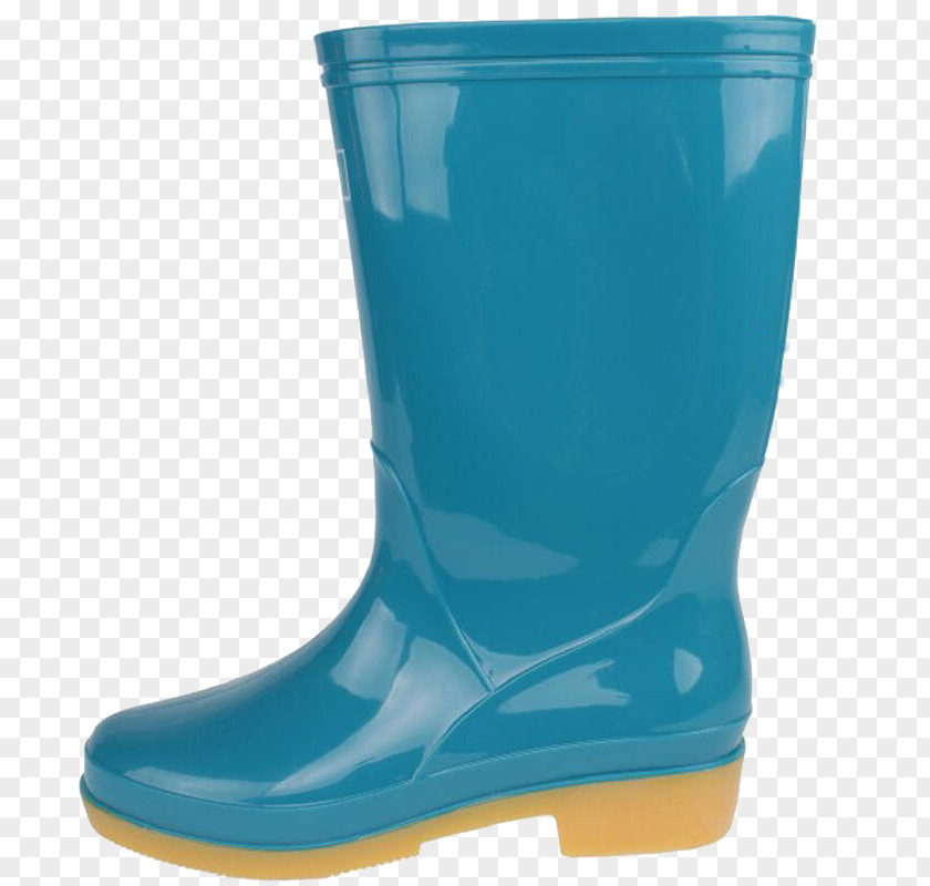 Wellington Boot Blue Child PNG