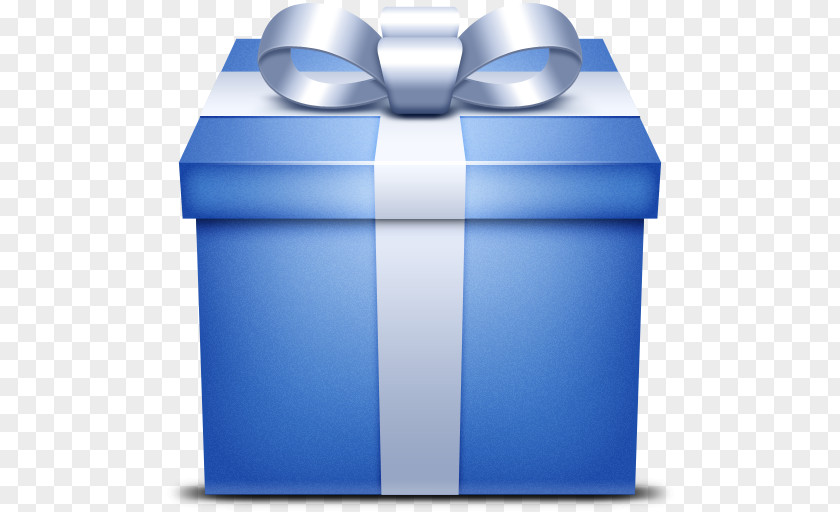 Box Gift Blue Decorative Icon PNG