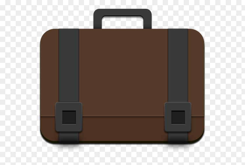 Brown Package Bag Rectangle Suitcase PNG