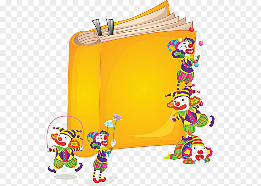 Cartoon Clown Show Paper Circus Illustration PNG