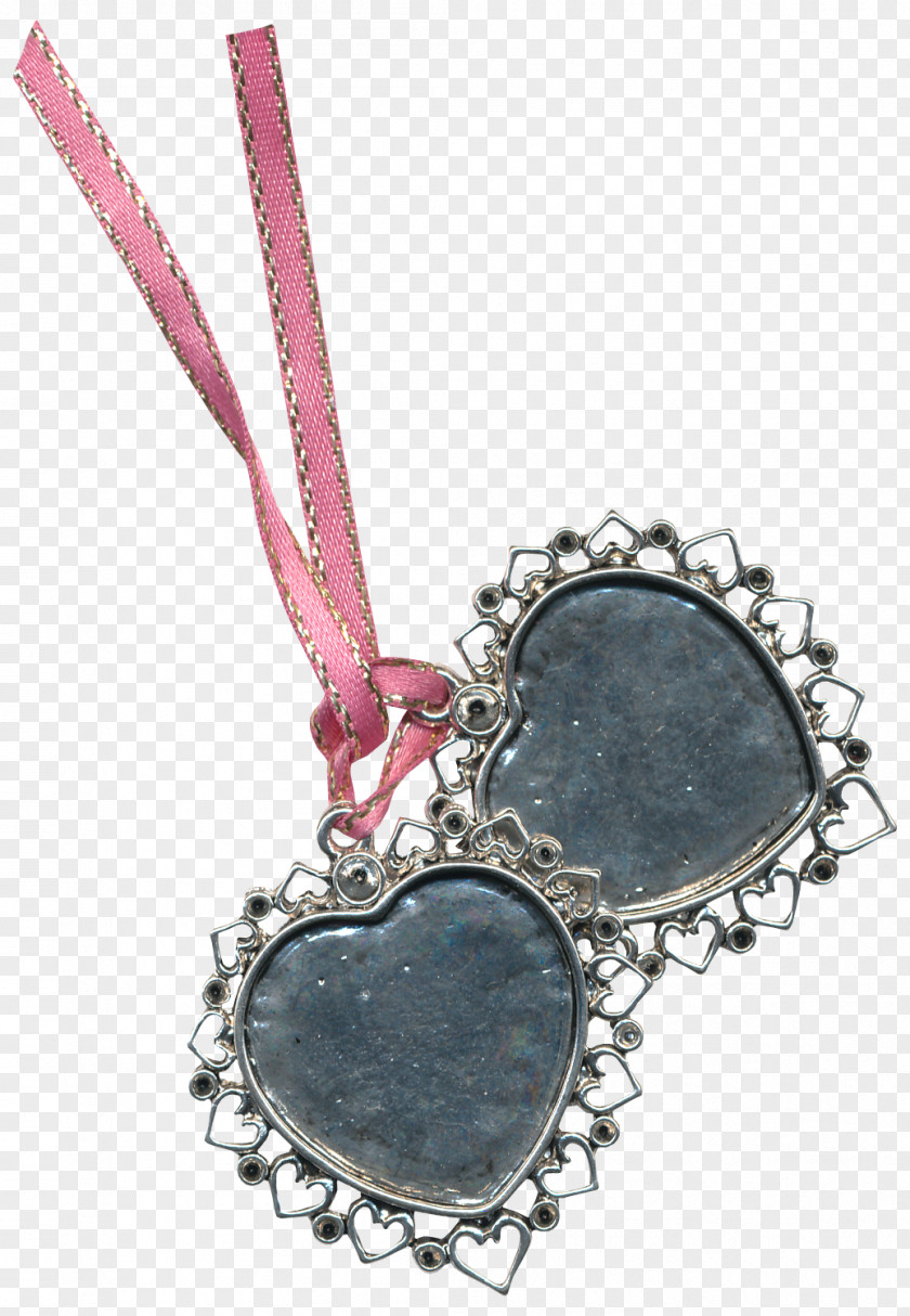 Lace Heart Pendant Locket Icon PNG