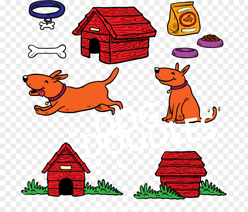 Pet Dogs And Supplies Vector Material Downloaded, Dog Clip Art PNG