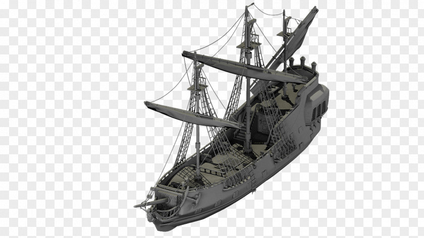 Pirate Ship 3D Modeling Computer Graphics Piracy Low Poly PNG