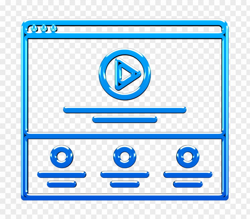 Website Icon Video Player Content PNG