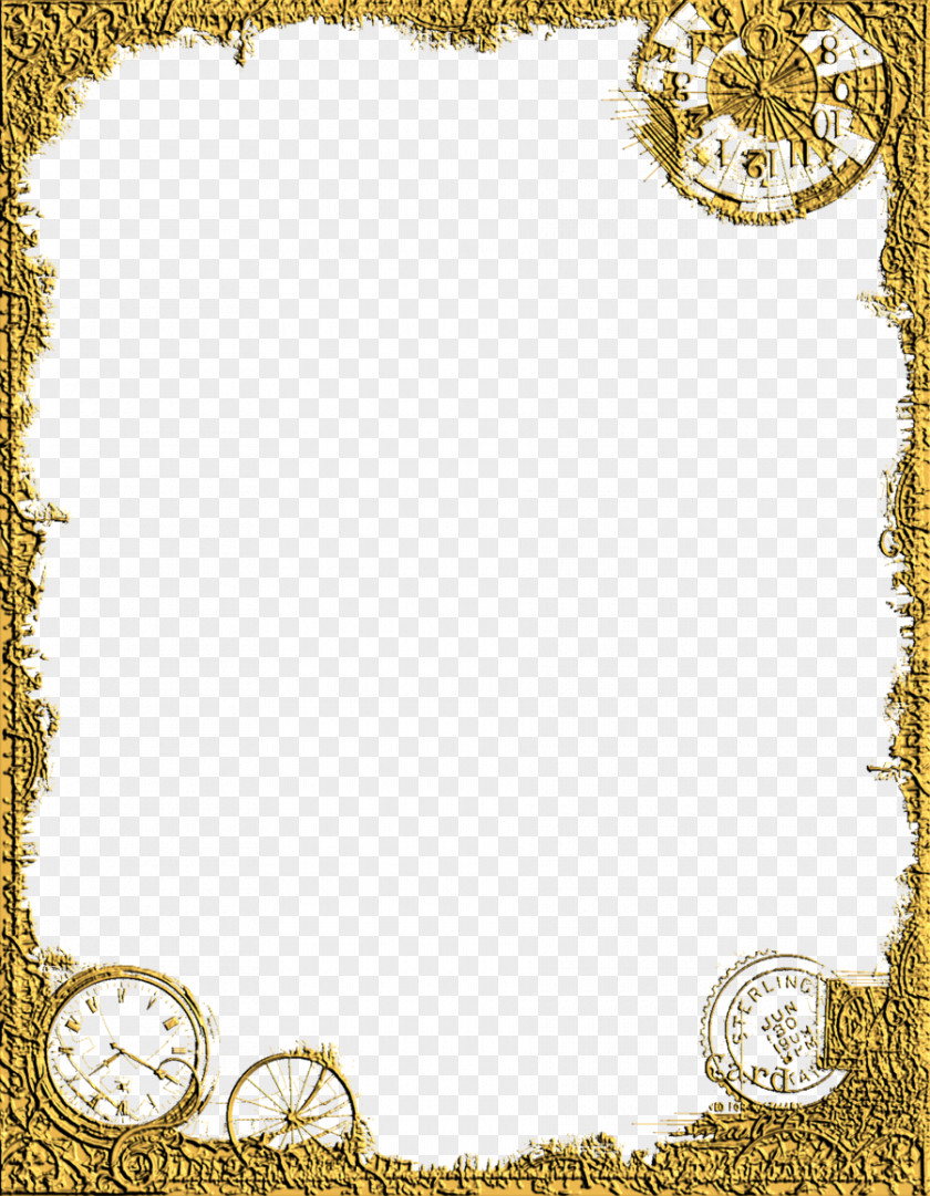 Border Picture Frames Steampunk Clip Art PNG