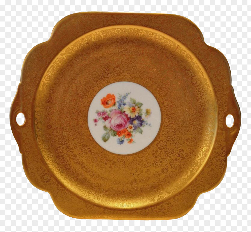 Hand-painted Cake Tableware Ceramic Platter Plate Pottery PNG