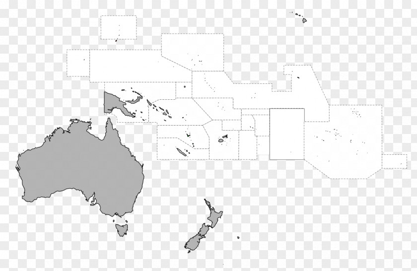 Oceania Australia Geography World Map PNG