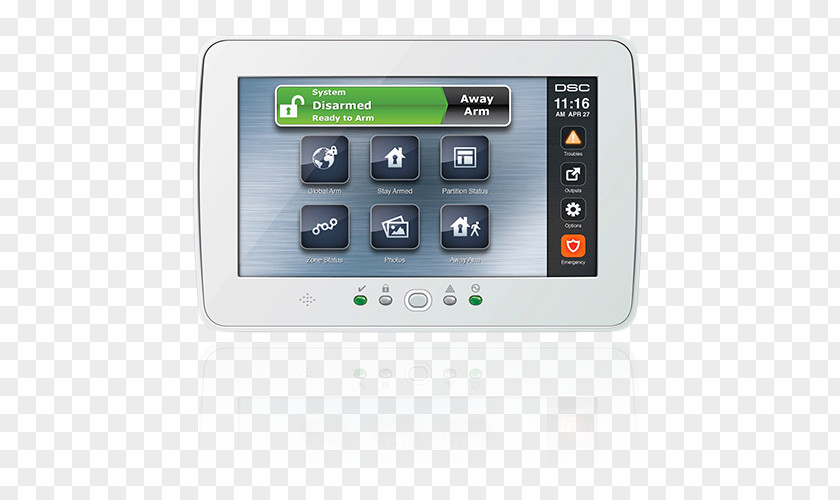 Security Alarm Alarms & Systems Keypad Touchscreen Device PNG