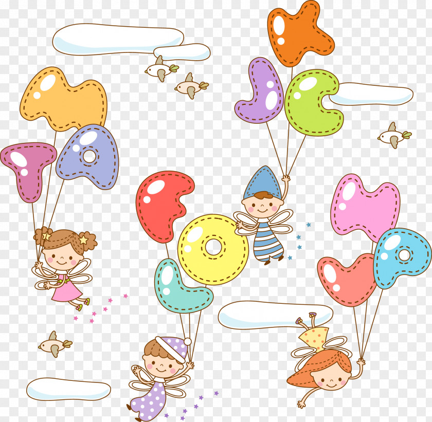 Vector Cute Wallpaper Cartoon Child Watercolor Painting Illustration PNG