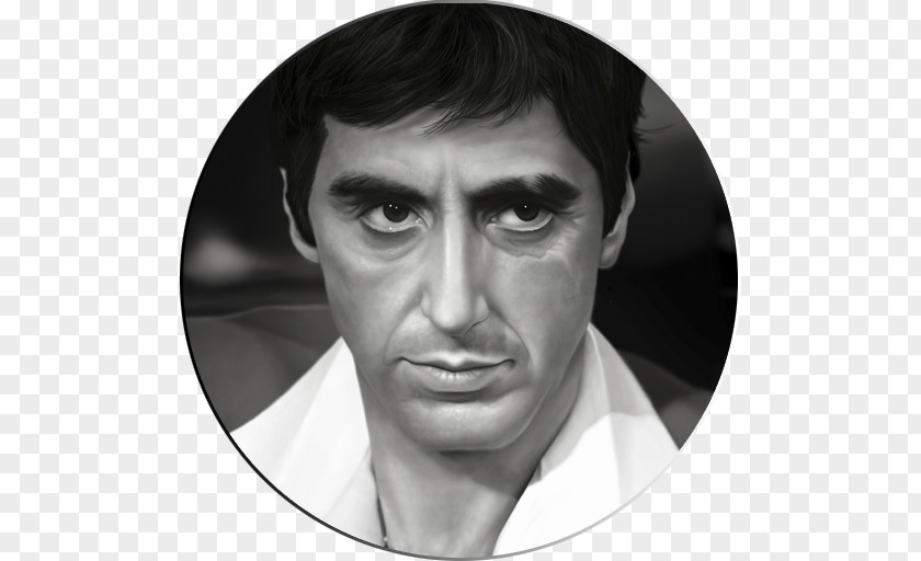 Youtube Al Pacino Tony Montana Scarface Portrait Drawing PNG
