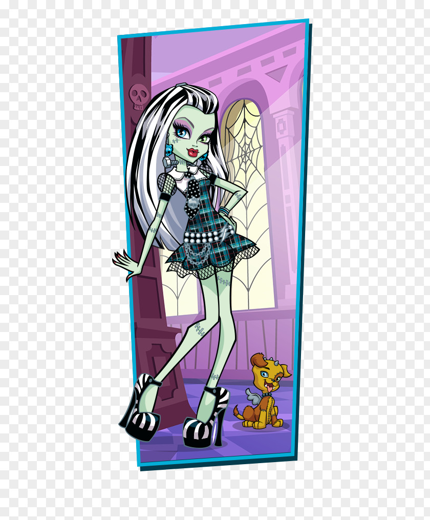 Frankie Stein Frankenstein Monster High Doll PNG