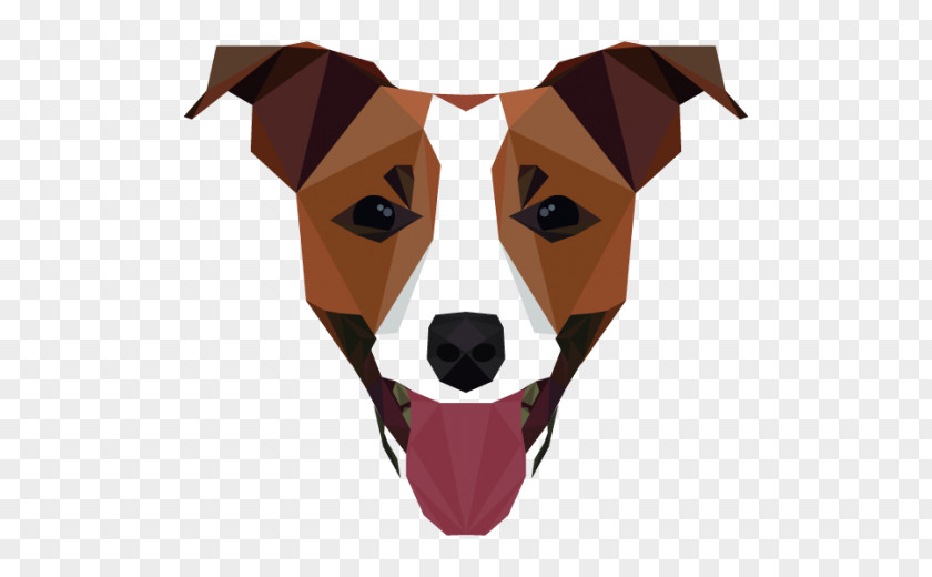 Polygonal Jack Russell Terrier Graphic Design Art PNG