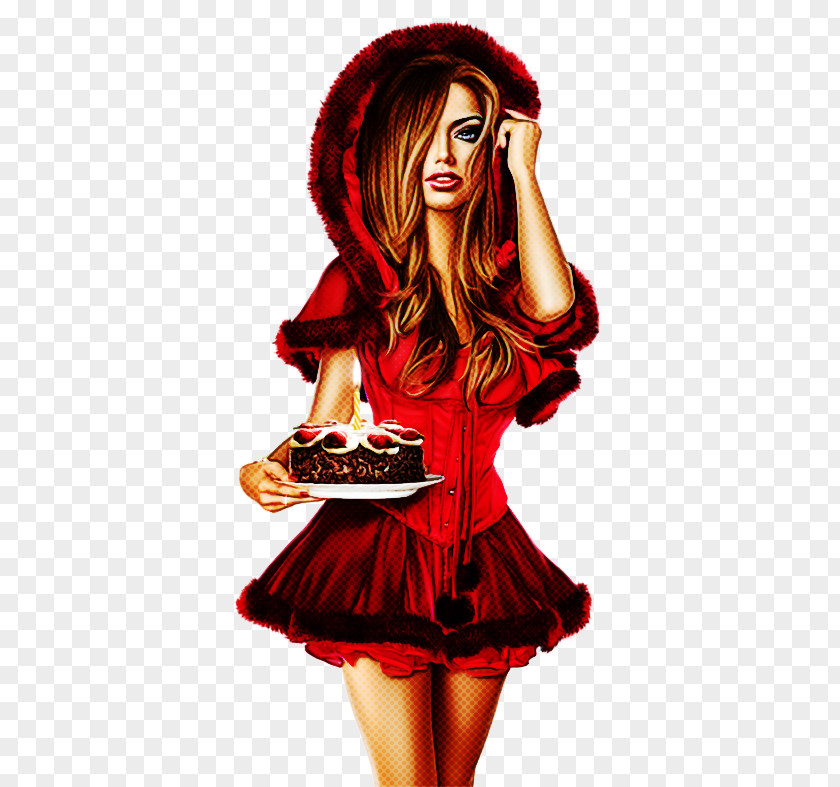 Red Clothing Hair Costume Brown PNG
