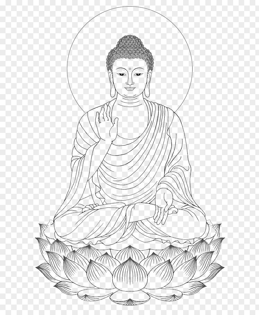 Shakya Muni Painted Portrait Sitting Buddha Drawing PNG muni painted portrait sitting buddha drawing clipart PNG