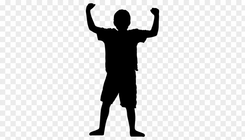 Victory Silhouette Boy Clip Art PNG