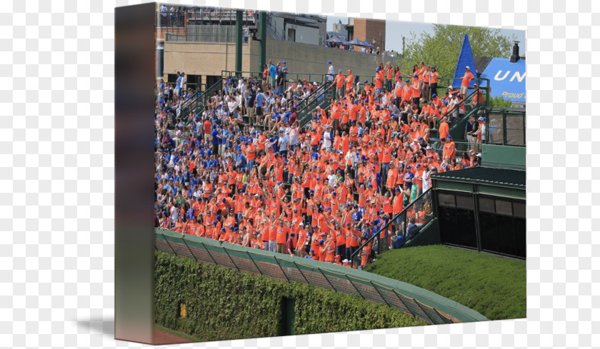 Wrigley Field The 7 Line Army Gallery Wrap Canvas Art PNG