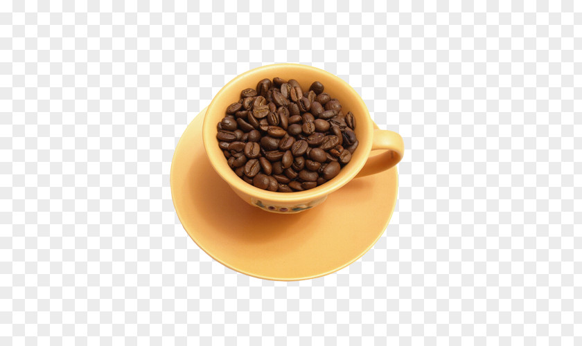 A Cup Of Coffee Beans Bean Tea Food PNG