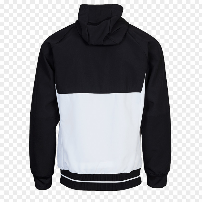 Adidas Black Jacket With Hood Tracksuit Hoodie Tiro 17 Pre PNG