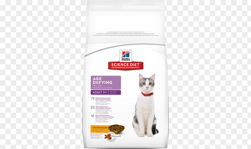 Adult Balanced Diet Pagoda Cat Food Science Senior 11+ Age Defying Dry Hill's Pet Nutrition PNG