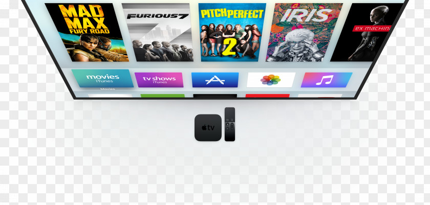 Apple TV (4th Generation) 4K Television HDMI PNG